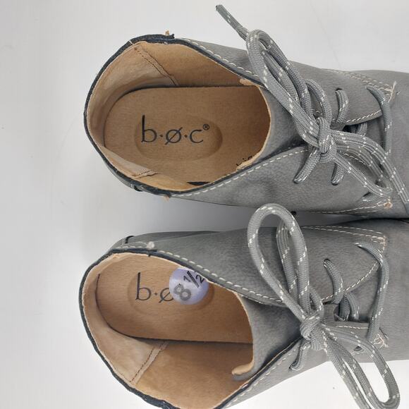 BOC Sabelle Chukka Boot Sz 8.5 M Gray Lace Up Ankle Winter - Picture 5 of 10